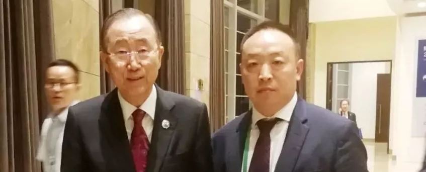 挨操爽联合国第八任秘书长潘基文会见赵章栓会长